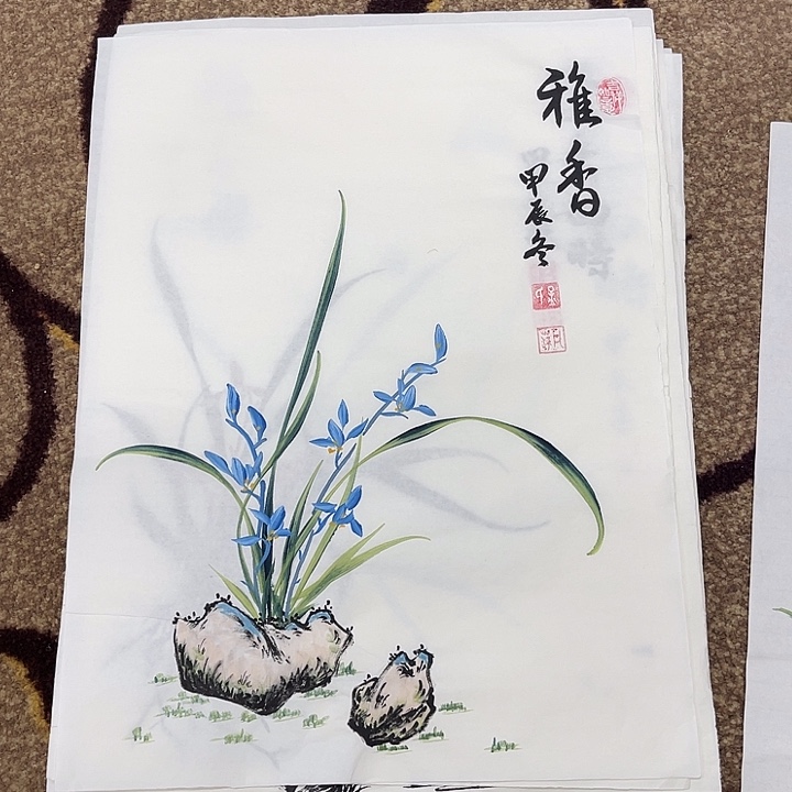 国画孟凡萍小兰花