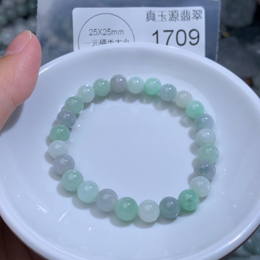 翡翠未镶嵌颈饰1709。