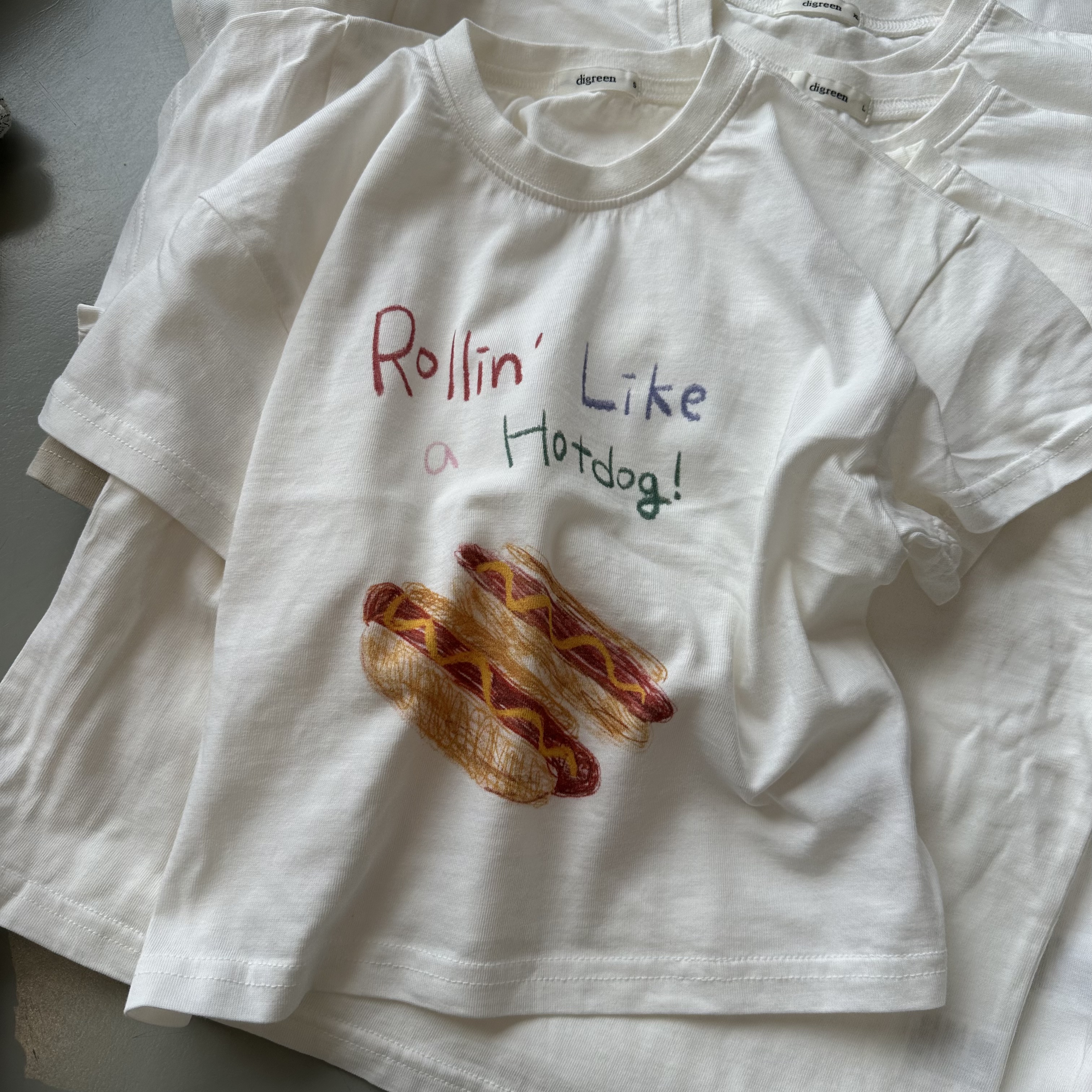 男女童热狗半袖（不支持退货）