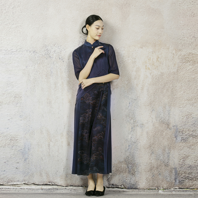JIXIANGYIJIA/吉祥衣家芷清幽兰（连衣裙）952237358