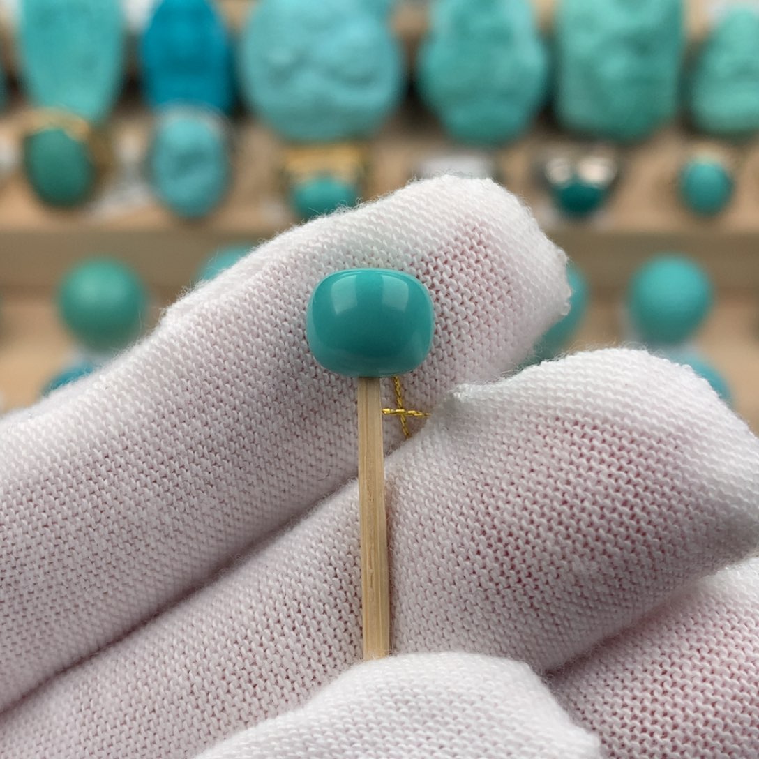 绿松石配饰未镶嵌卡8.3*7.3