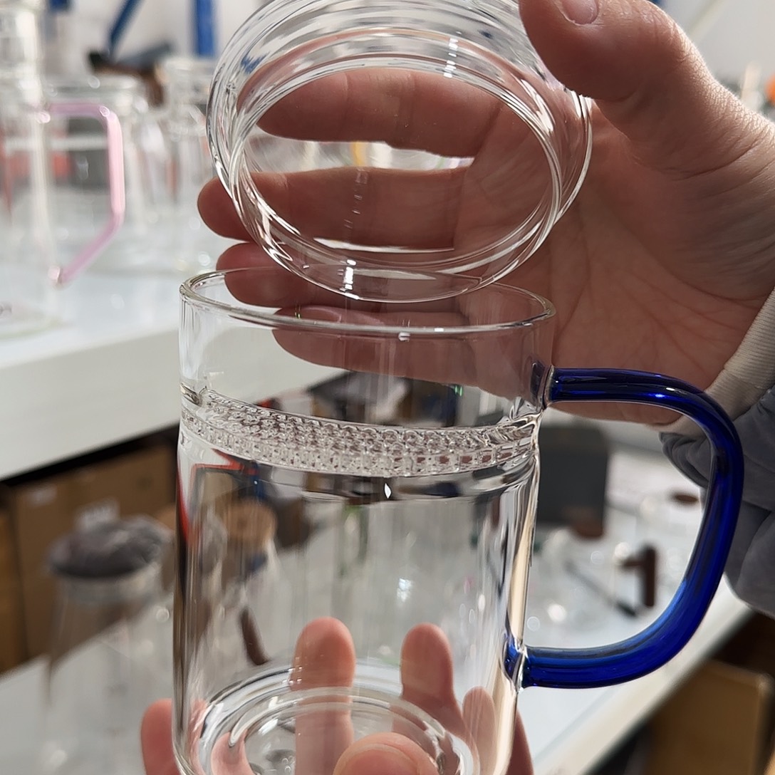 525月牙杯蓝色把手