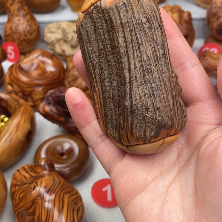 木太行原皮骨料把件鉴赏期48小时