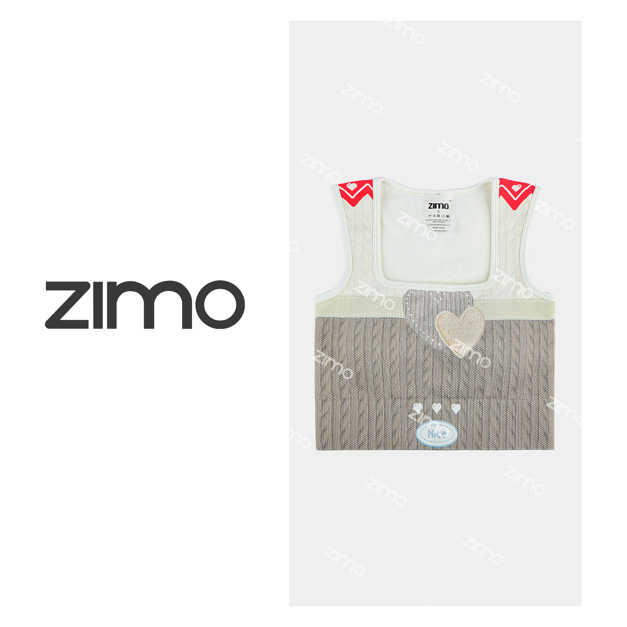 高尔夫方领毛绒爱心-Meixi Zimo-瑜伽健身瑜伽服健身服WFWX147*2