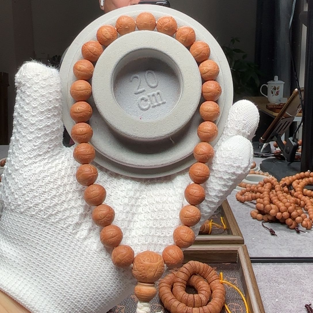 凤眼菩提手串25年尼泊尔12单仓手持球圆大眼