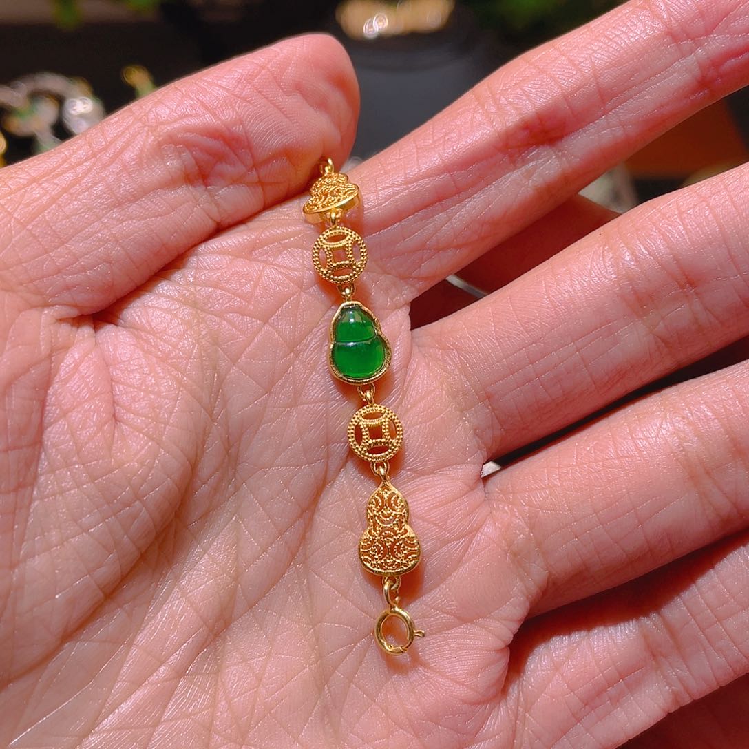 翡翠吊坠(不含链)银S925镶嵌