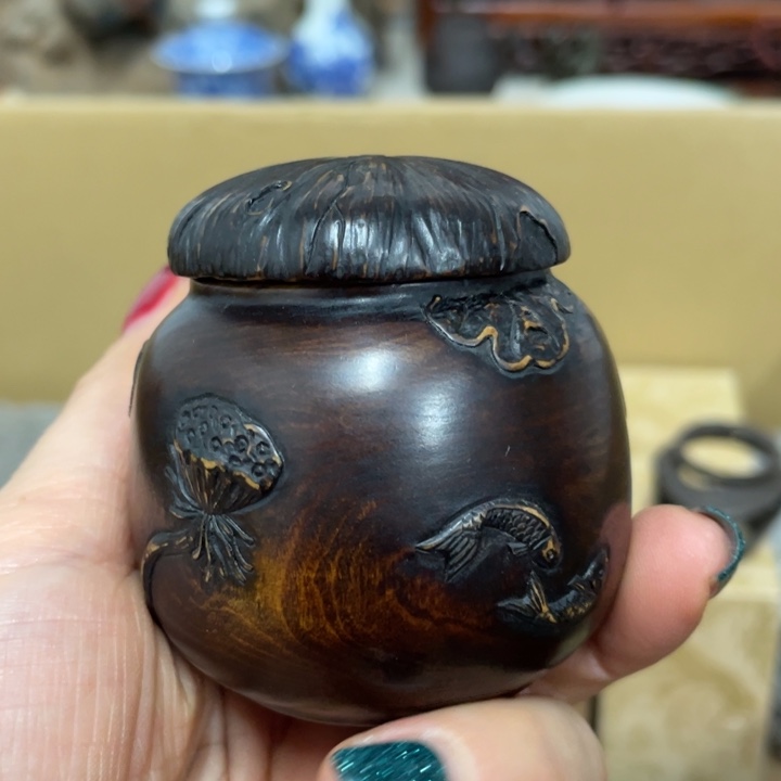 多***肉木中古艺术品摆件