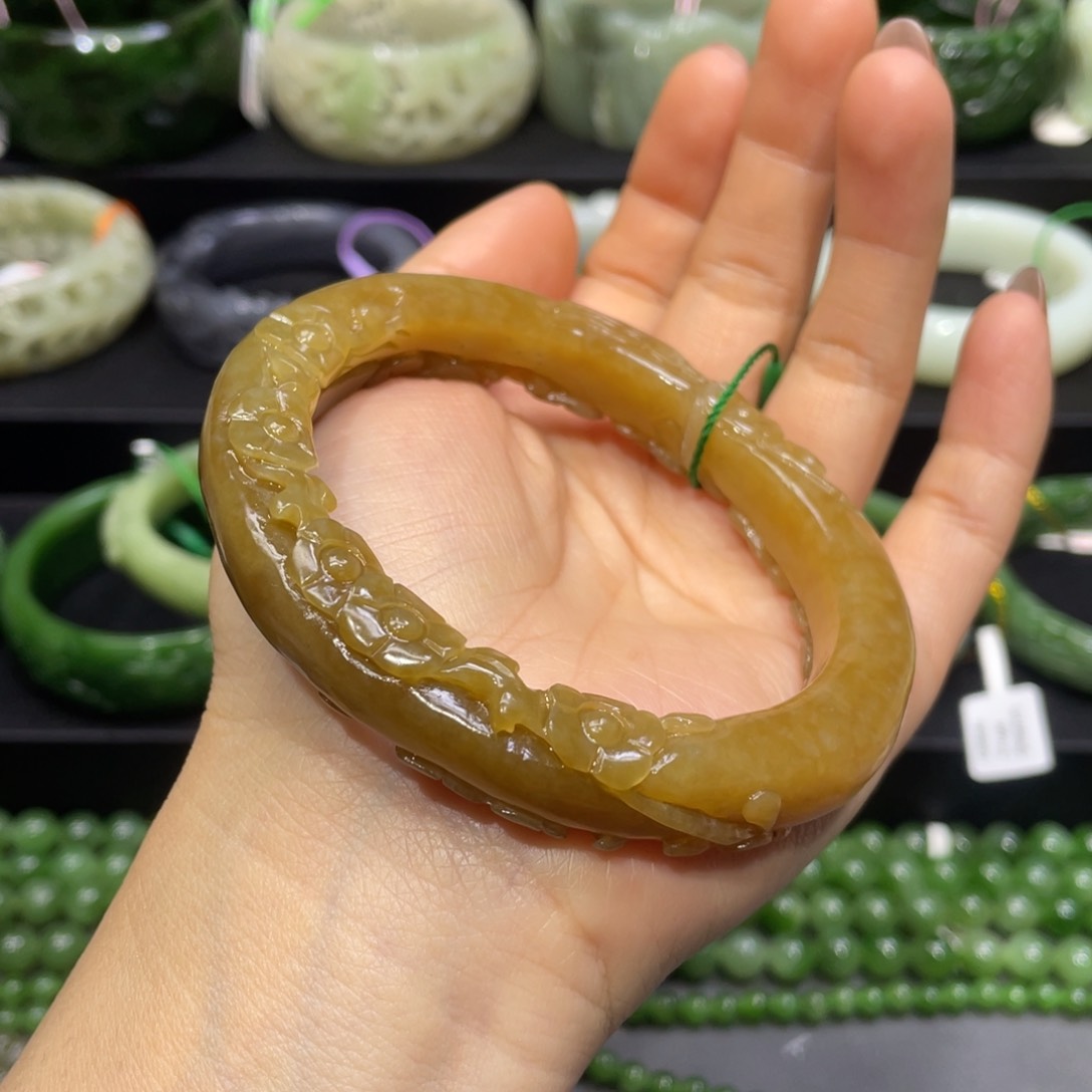 和田玉手链61+圈口 编号21未镶嵌