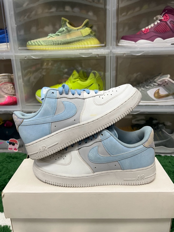 40.5码/af1白蓝休闲鞋/二手正品95新