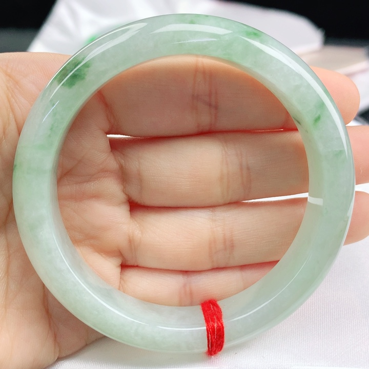 翡翠手镯未镶嵌冰飘翠56