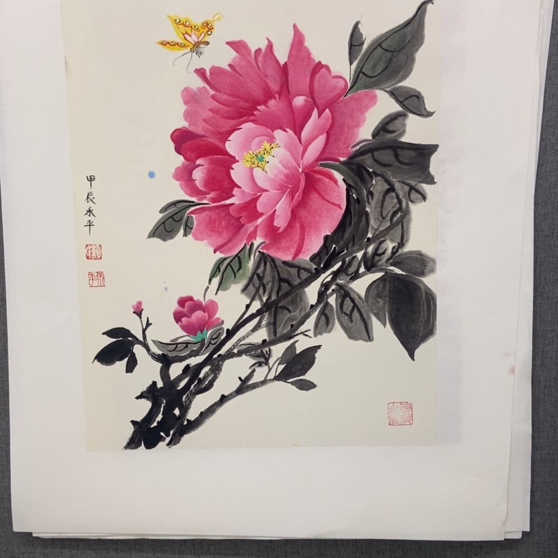 国画手写手绘作品123