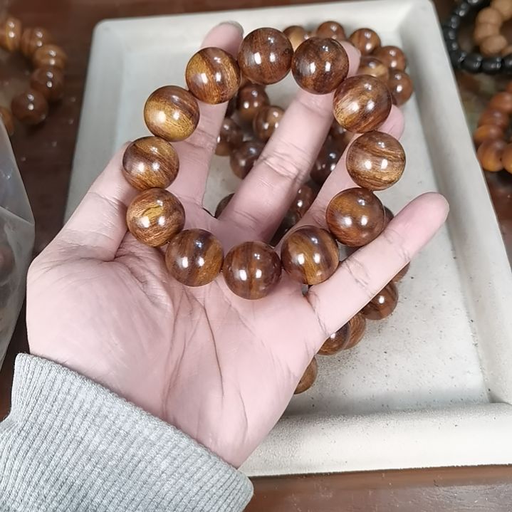 黄花梨/降香黄檀手串/手链20mm圆珠新干料