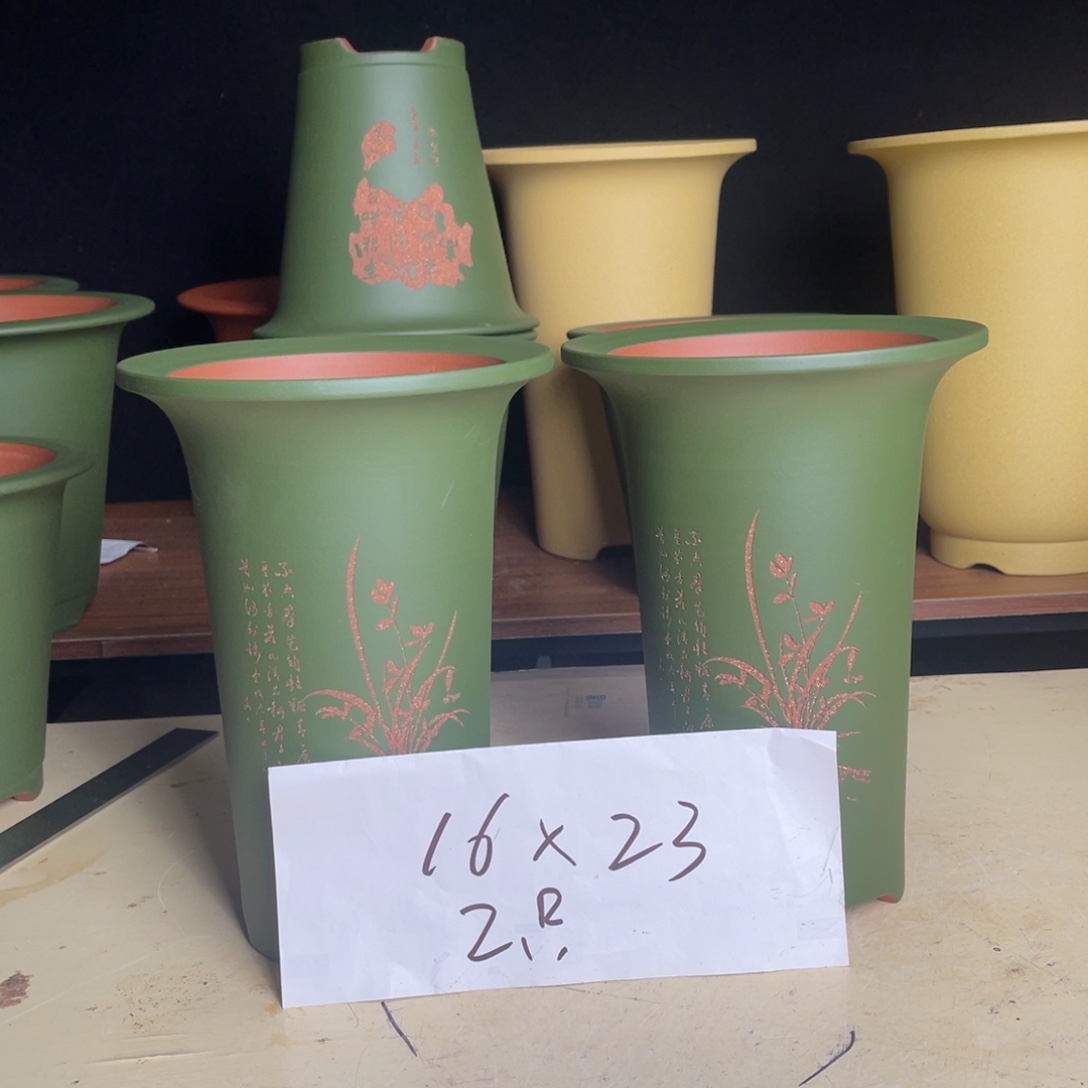 宜兴原矿紫砂花盆