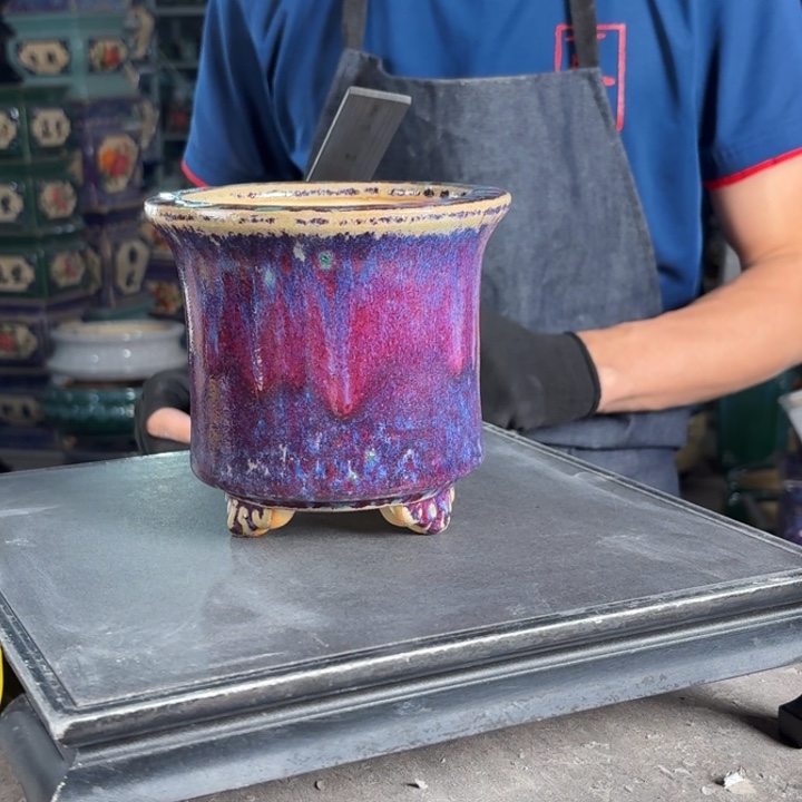 一风堂石湾花盆 内11*11微瑕