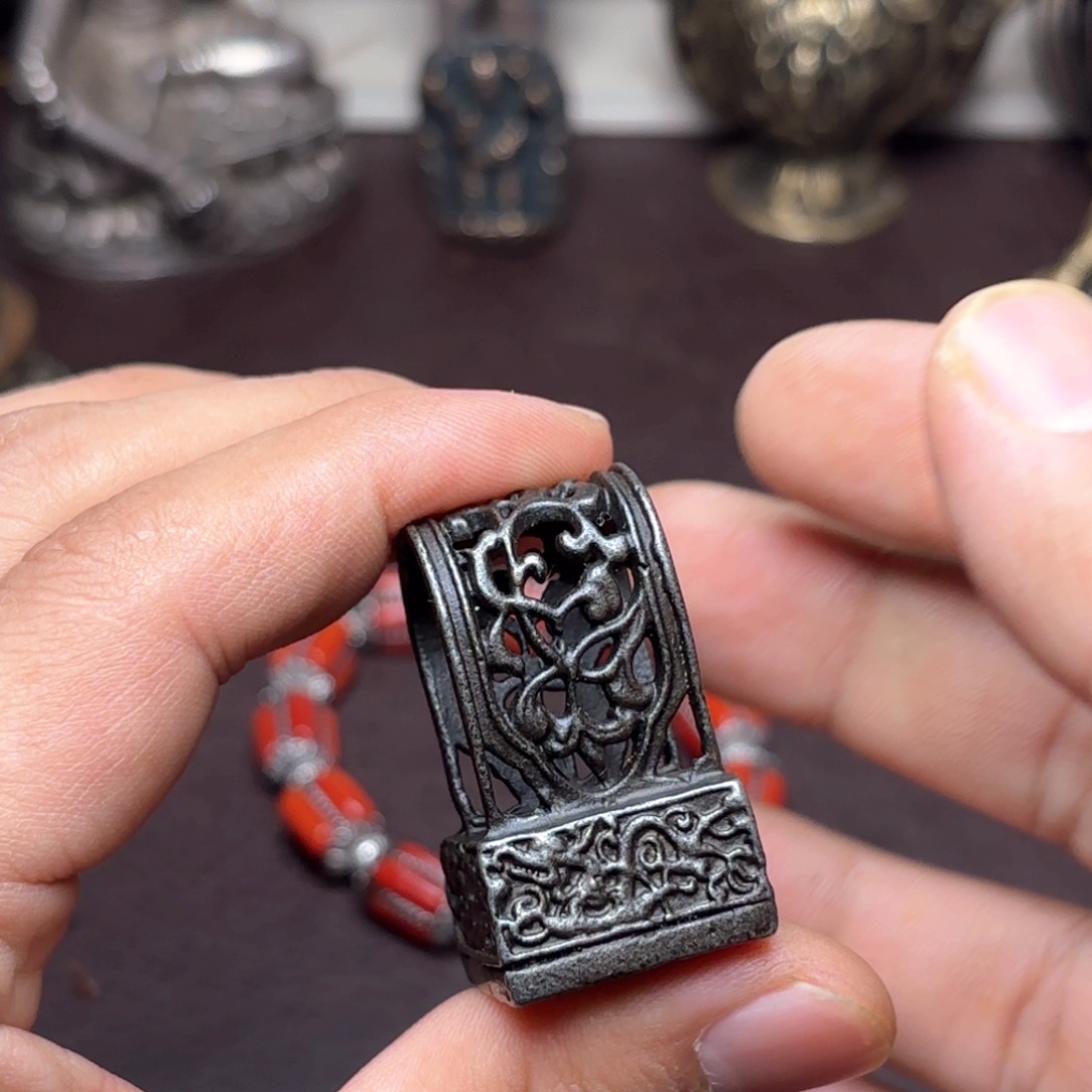 铜星月菩提挂件菩提