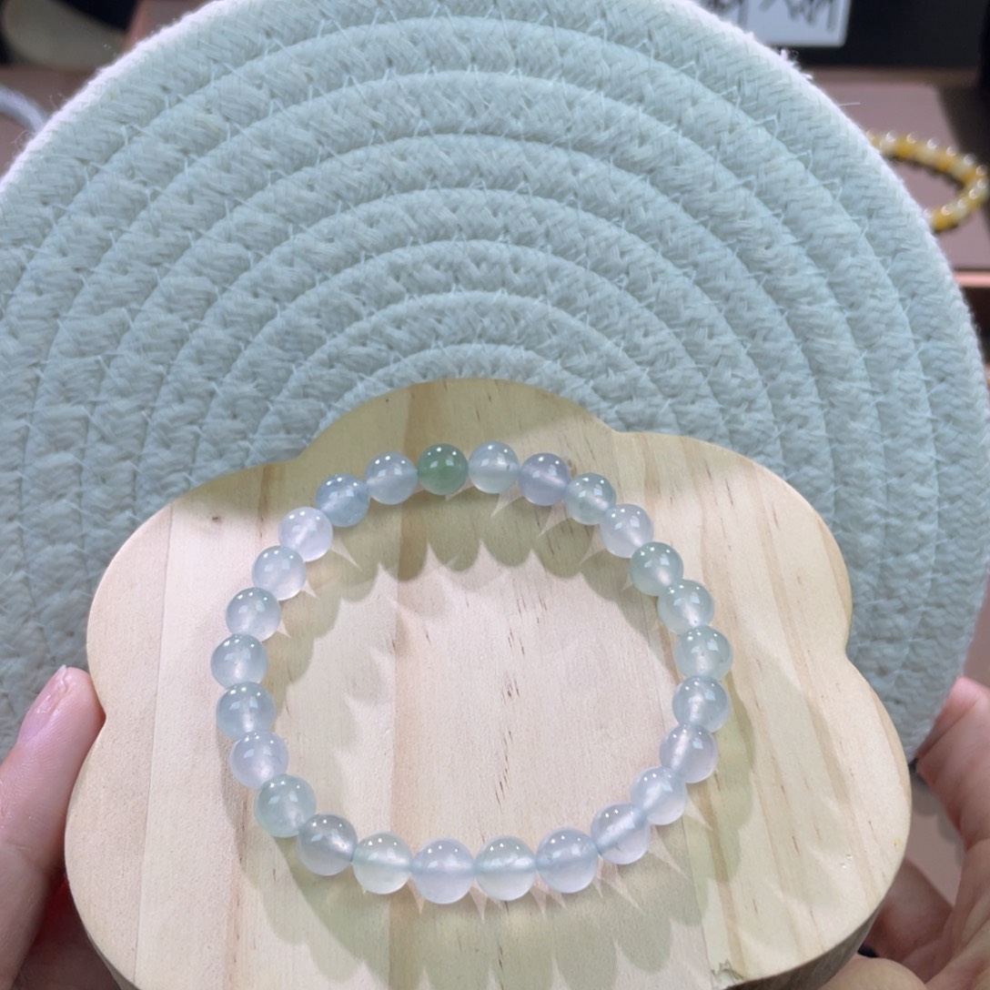 翡翠散珠天然缅a翡翠手串