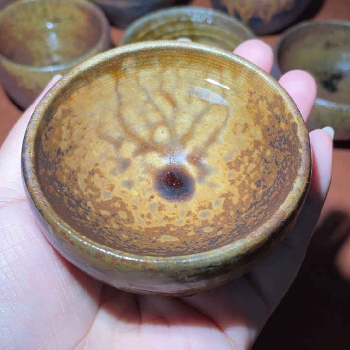 唐***2茶盏柴烧自然落灰烧