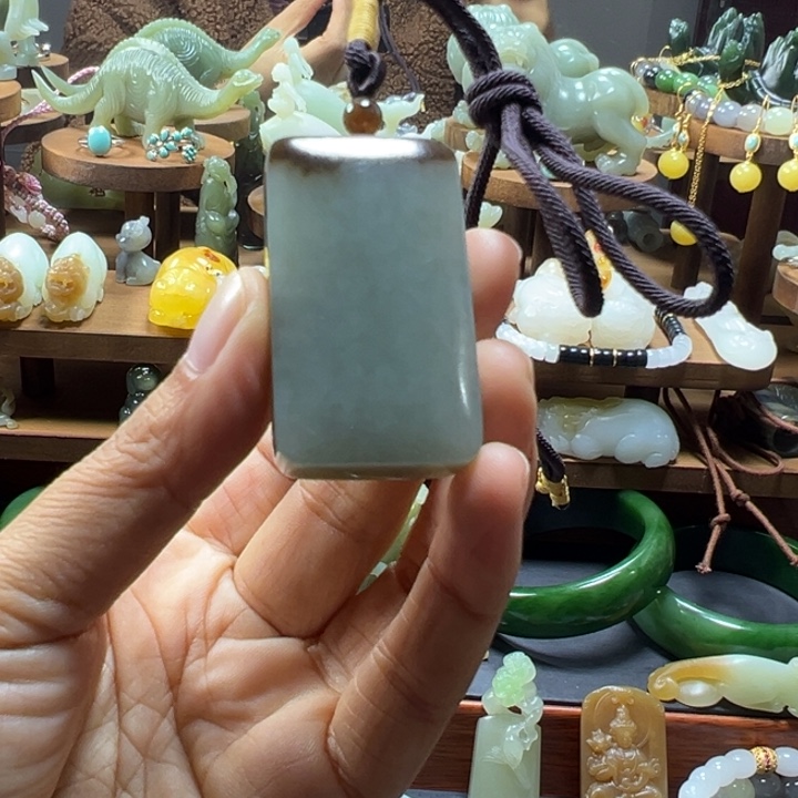 颈饰未镶嵌和田玉抖*抖