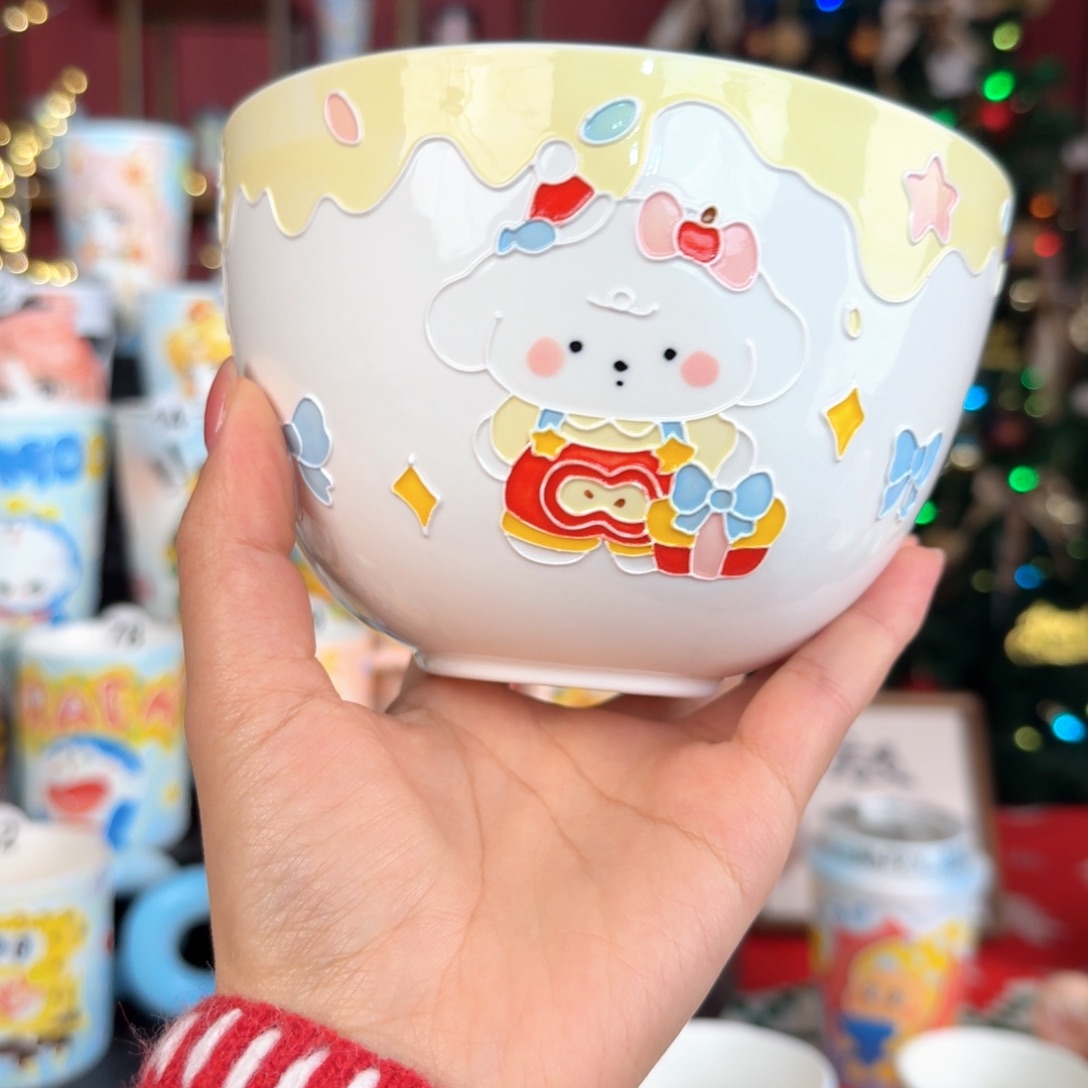 葵***间摆件陶景德镇手绘高温釉下彩