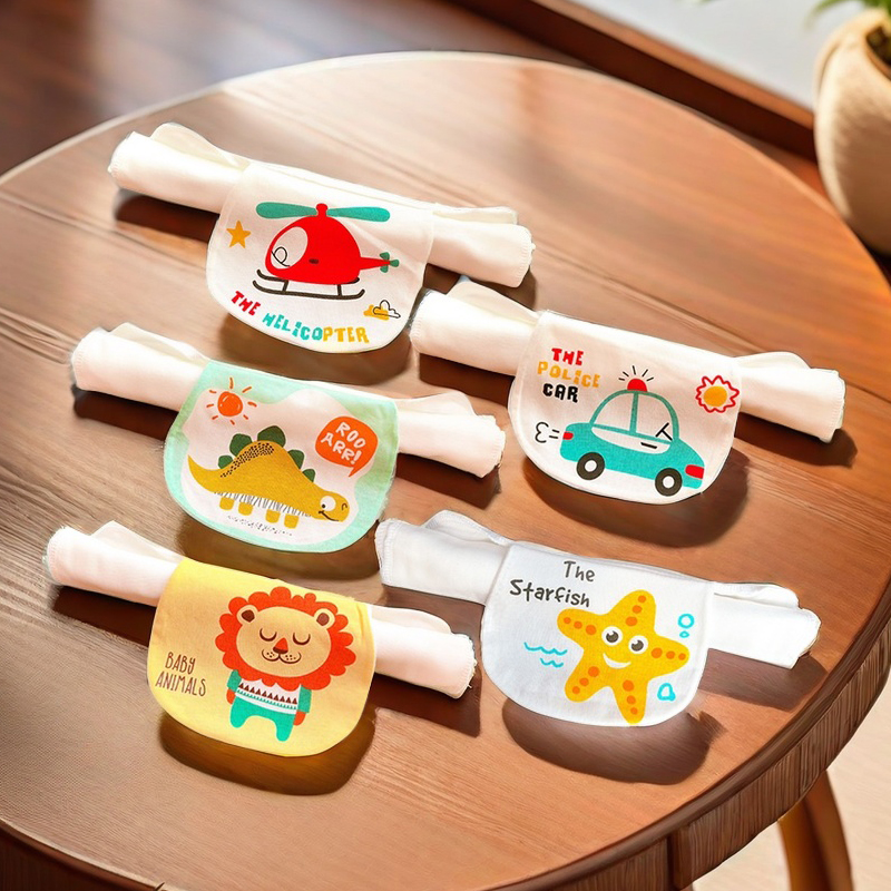 儿童纯棉纱布隔汗巾四季吸汗巾透气男女童幼儿园垫背巾加宽加长