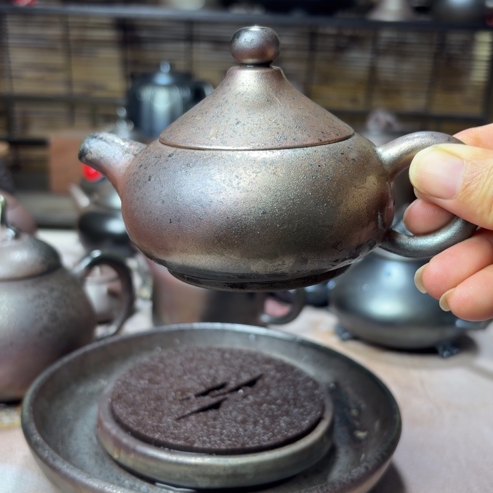 壶庄诚柴烧坭兴陶壶150