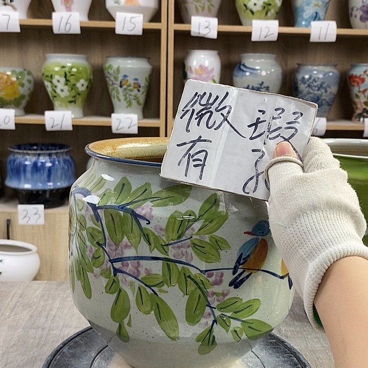 缸13xc景德镇陶瓷花盆