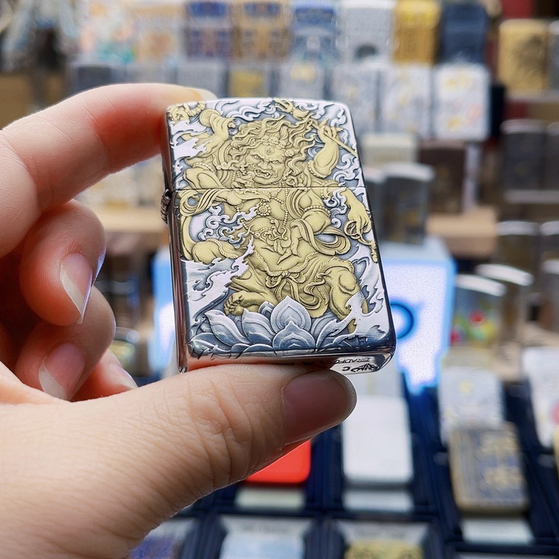 ****y铜钢不动明王包银鎏金