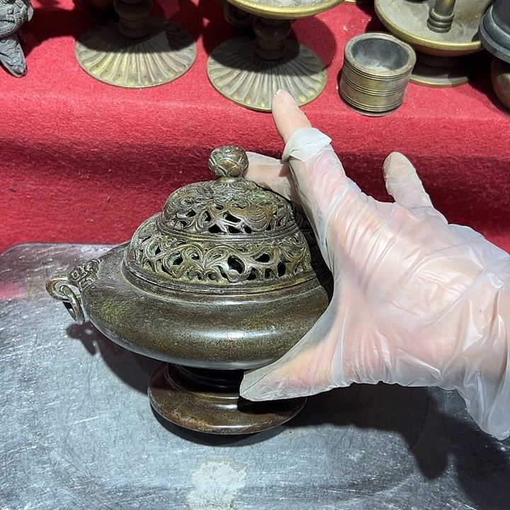 祈***兔黄铜摆件工艺品摆件