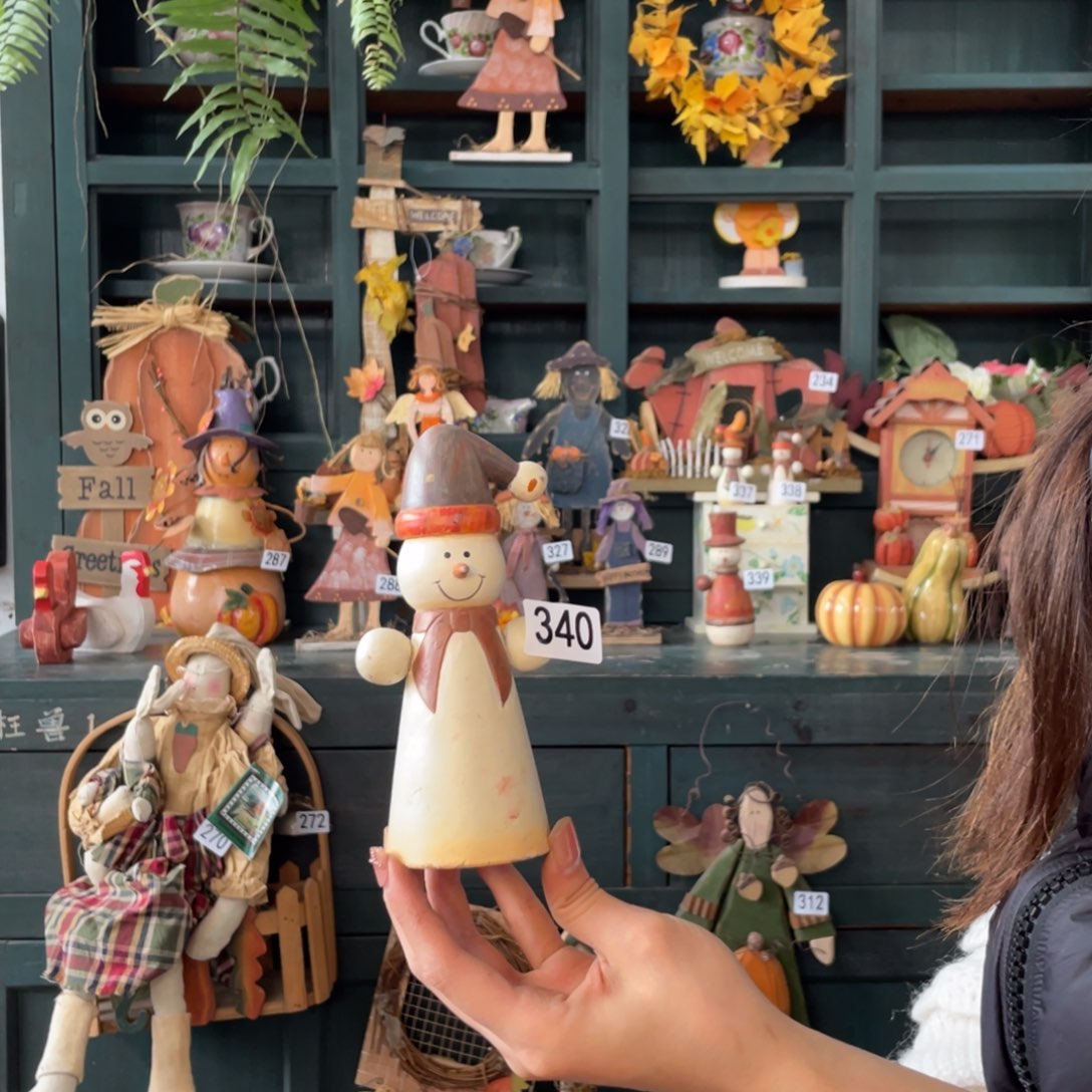 木质圣诞月福老货玩具默认微损