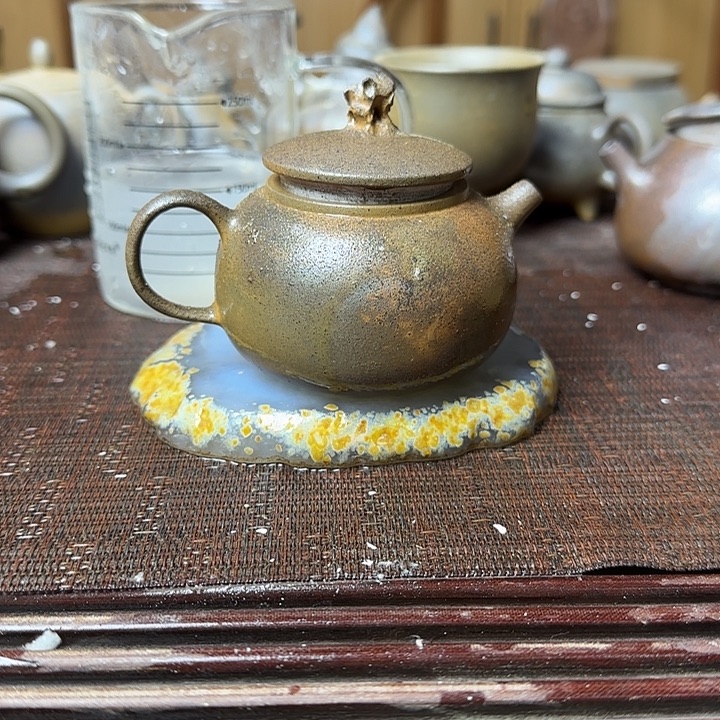 紫砂茶壶坭兴陶龙窑柴烧大寺