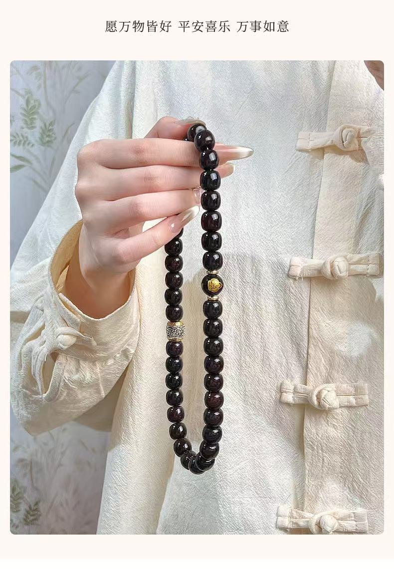 十二生肖菩提双圈手串溏心老料生肖文玩桶珠赠加厚盘完袋