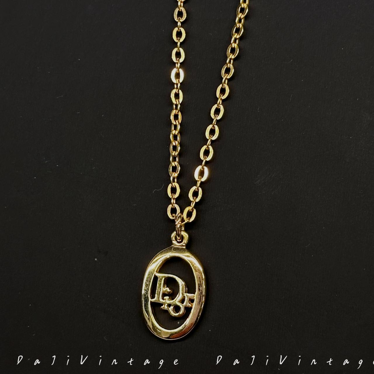 99新 DIOR/迪奥 大吉中古/Dior迪奥椭圆项链