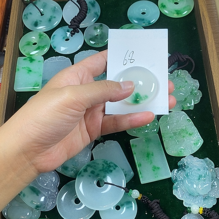 铁合金花岗石平安扣吊坠