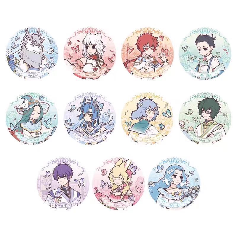 非人哉梦蝶系列吧唧徽章色纸拍立得大合集