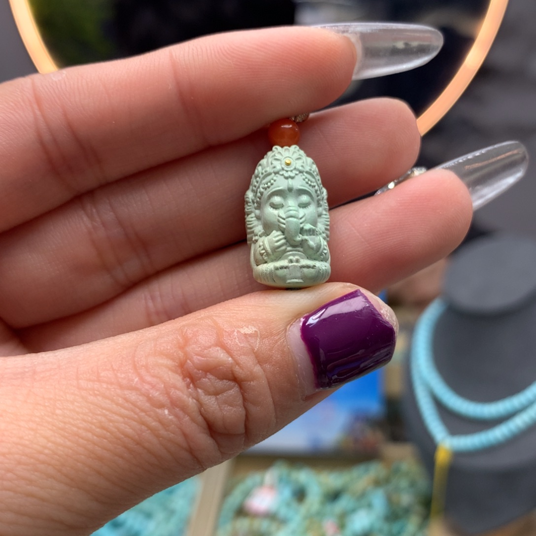 绿松石挂件未镶嵌