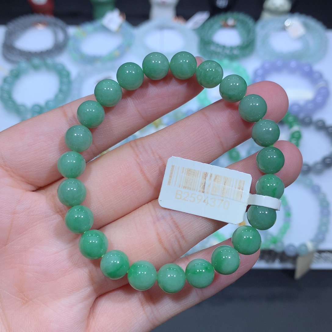 未镶嵌手串翡翠天然