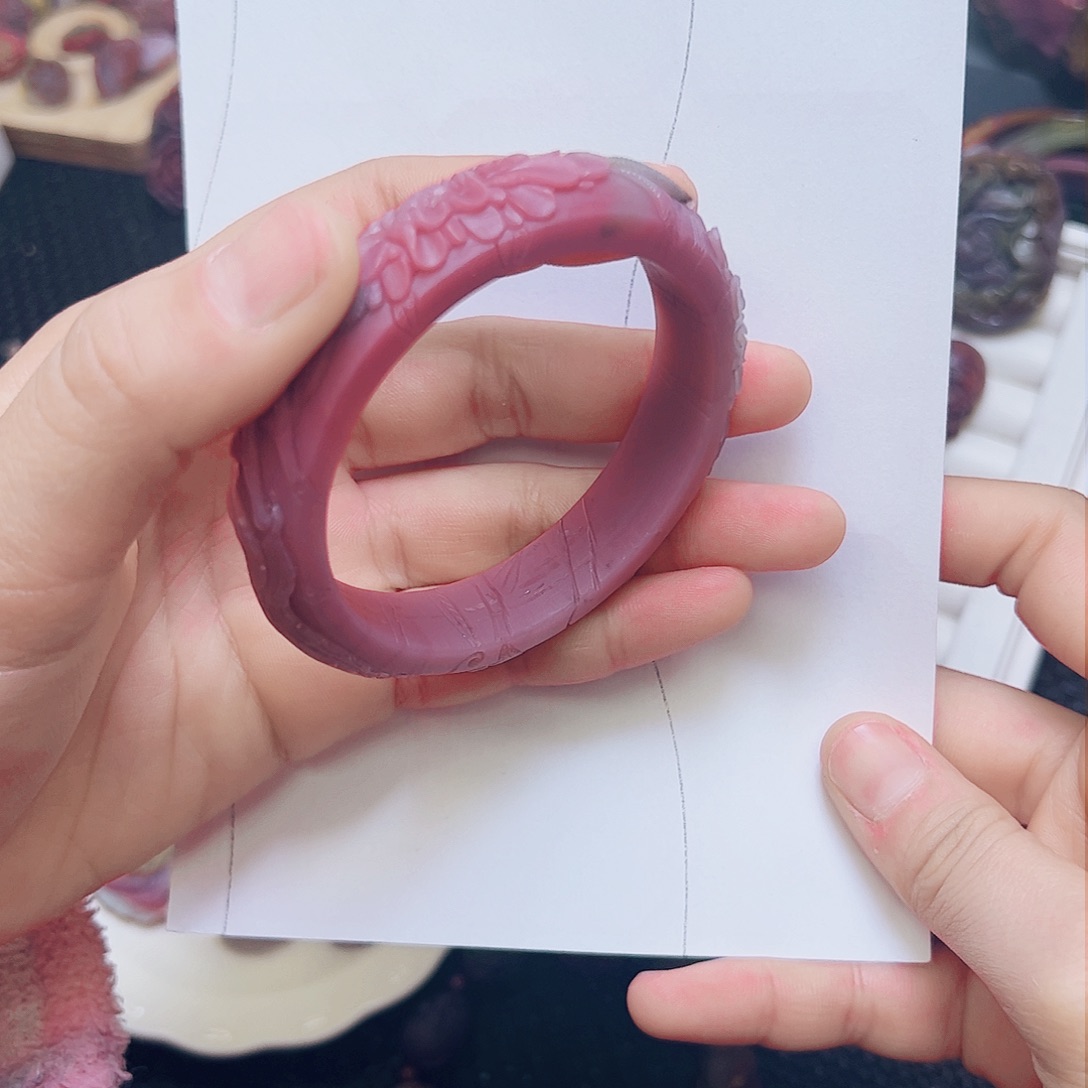 玛瑙/玉髓手镯未镶嵌喝****生