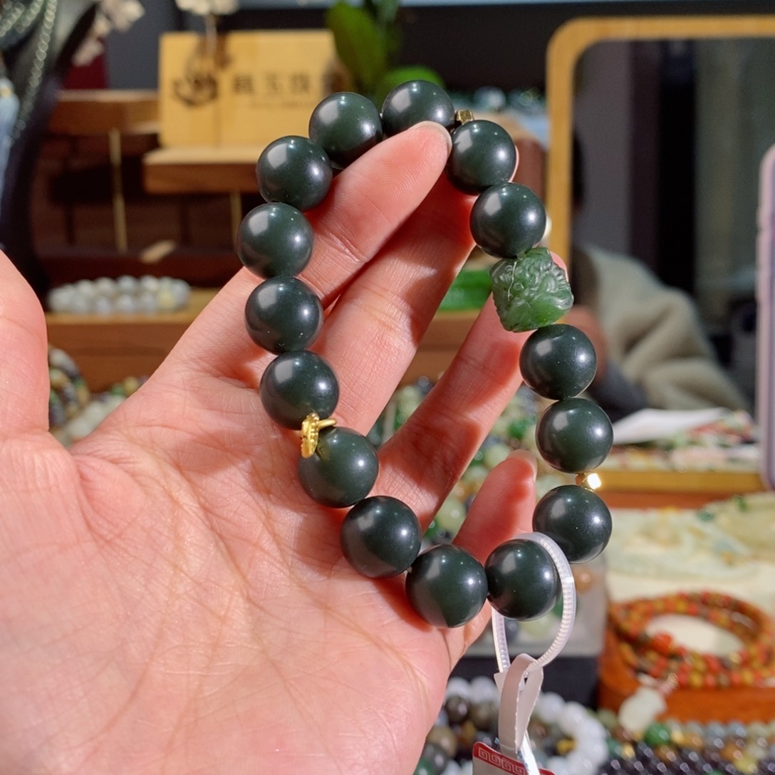 和田玉手串多样性拍一发一未镶嵌