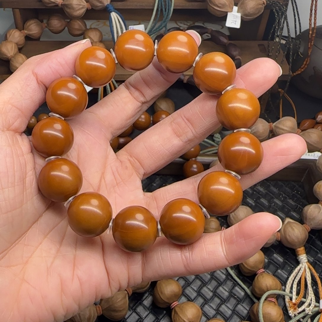 手串橄榄核07。1.7精品正圆光珠