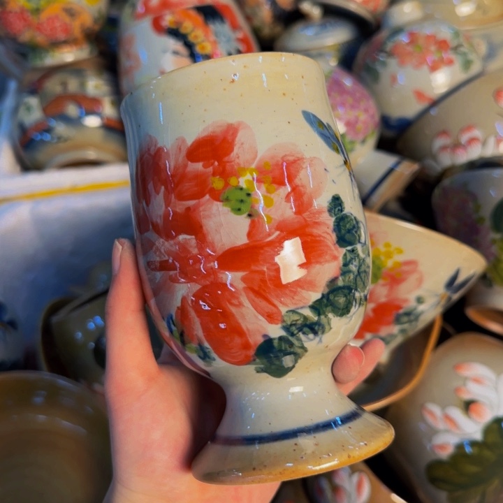 瓷片手工手绘陶瓷细微不一样