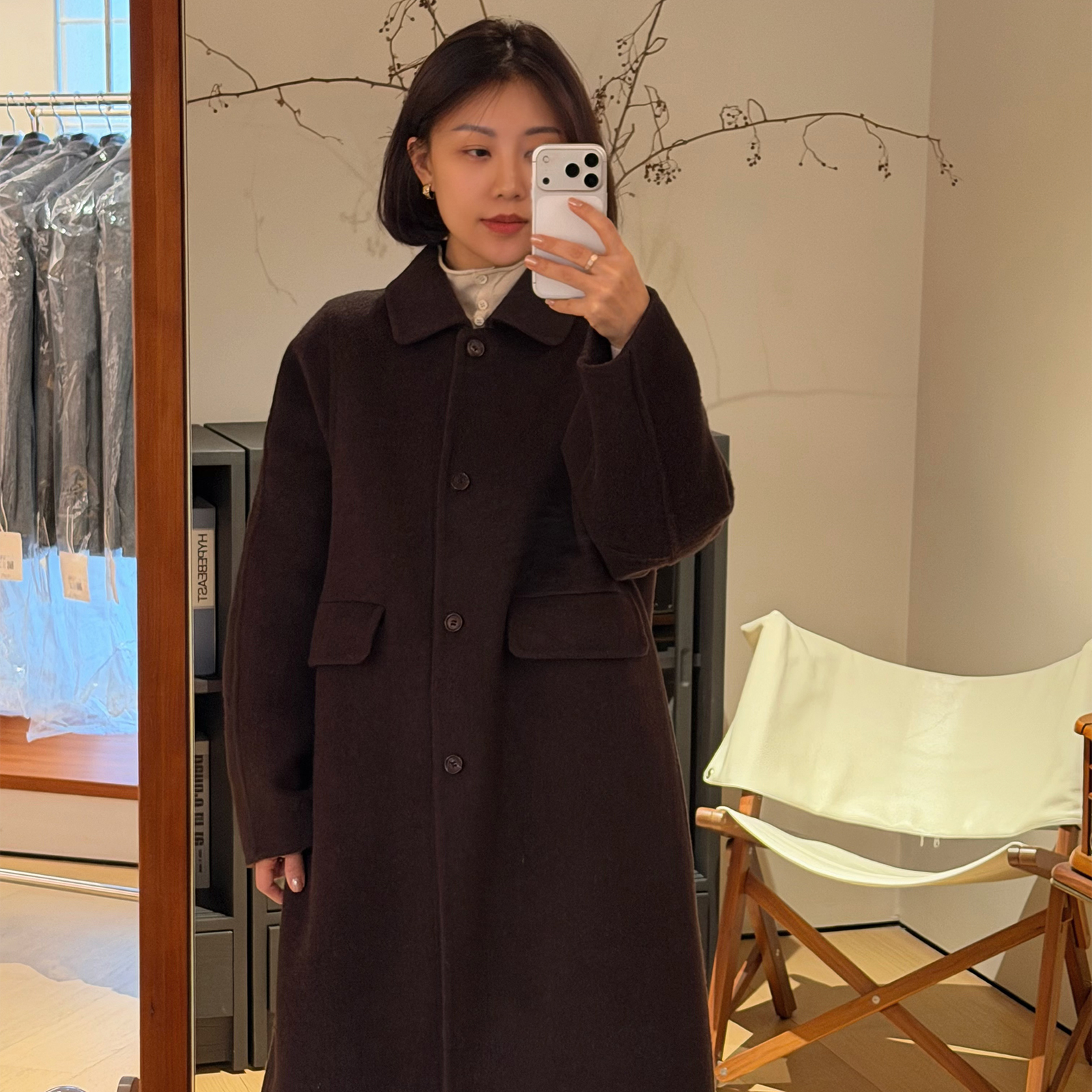 XIYE&W【咖啡大衣】咖色大衣