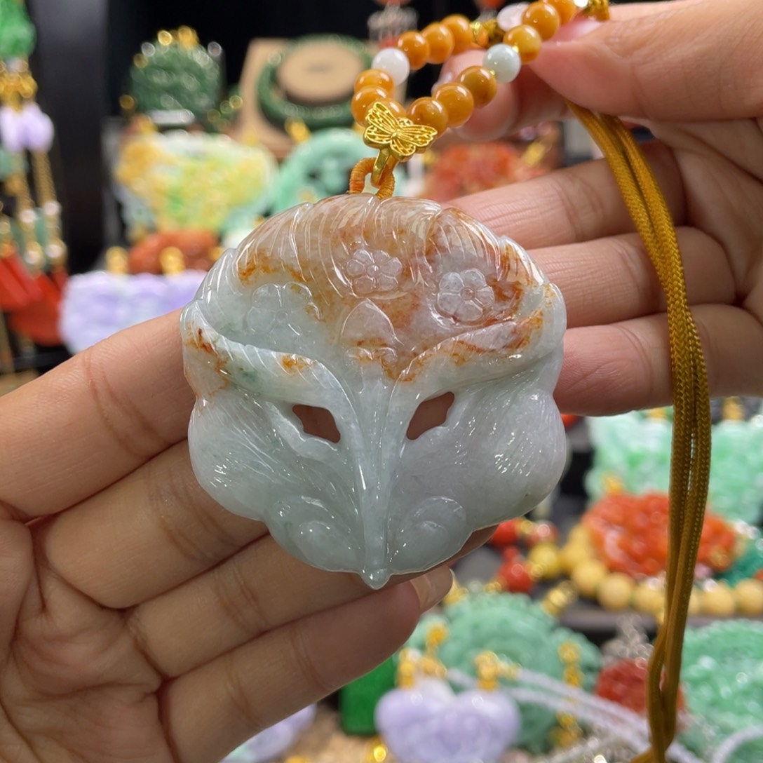 翡翠颈饰未镶嵌代编织