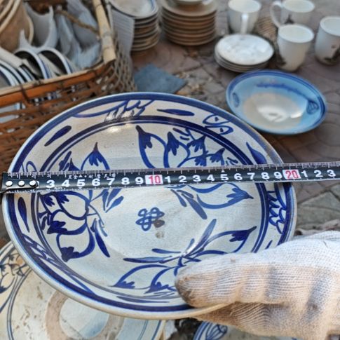 库存微瑕手绘碗一个