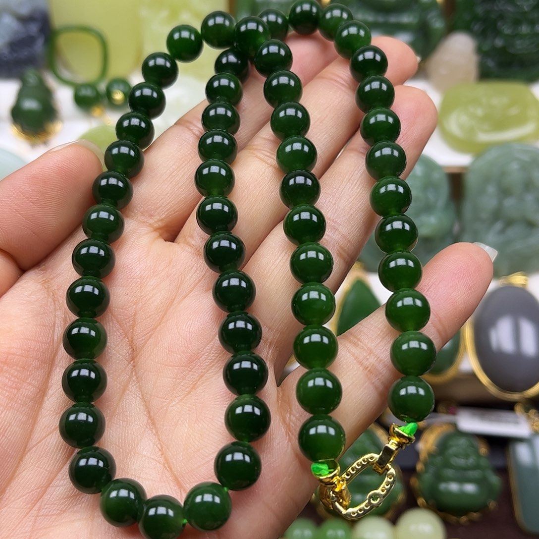 和田玉未镶嵌项链卡8