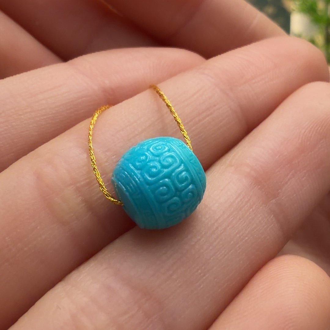 绿松石未镶嵌颈饰