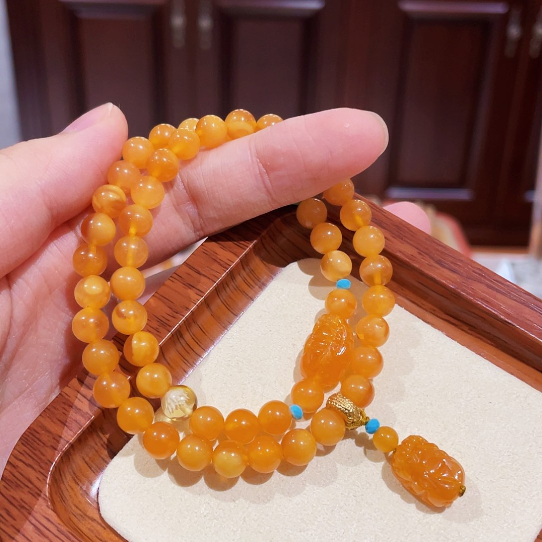 蜜蜡手链未镶嵌手串