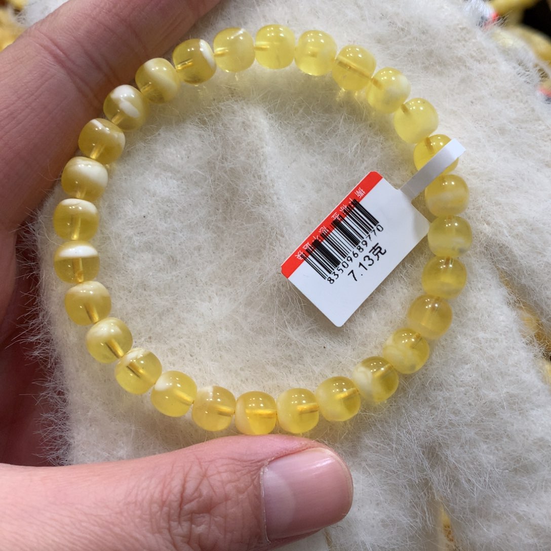 蜜蜡手链未镶嵌蜜蜡