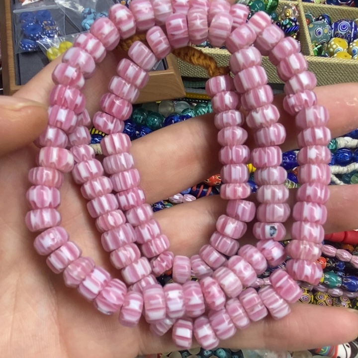 琉璃颈饰算盘珠雪弗莱 