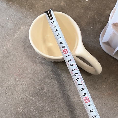 微瑕，不能明火，口径8厘米，宽5杯子