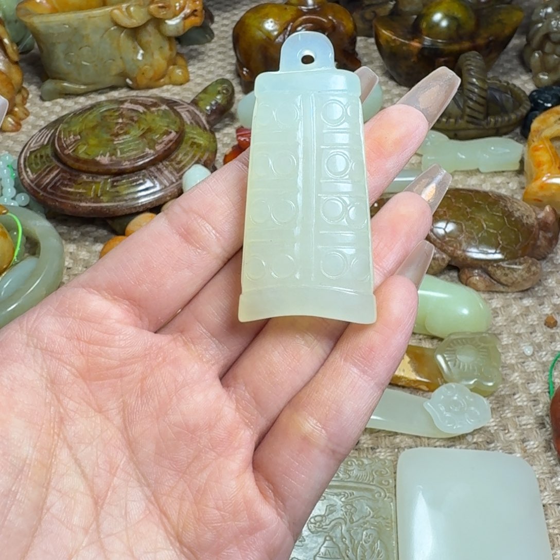 吊坠白玉菩提挂件